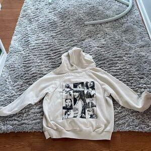 This is the US taylor swift eras tour cream hoodie in a 2XL